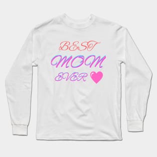 Best Knitting Mom Ever Love Heart Long Sleeve T-Shirt